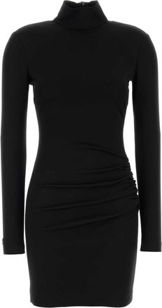 Dolce & Gabbana Black Stretch Viscose Blend Mini Dress