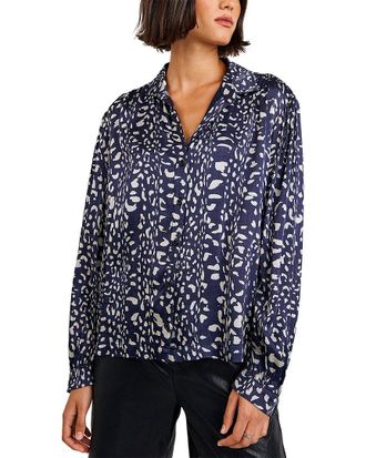 Bella Dahl Shirred Shoulder Button Down