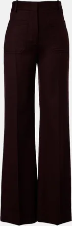 Victoria Beckham Alina virgin wool wide-leg pants