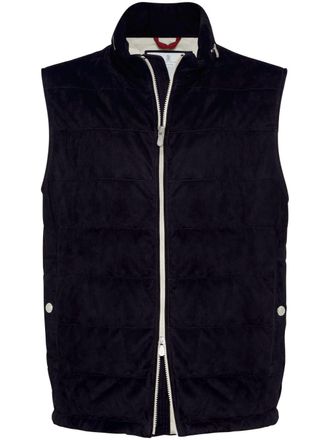 Brunello Cucinelli padded down vest - Black