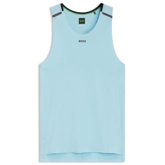 BOSS Active mesh-jersey tank top with decorative reflective details