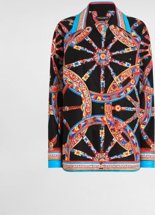 Dolce & Gabbana Carretto-print Poplin Hawaii Shirt - Woman Shirts And Tops Multi-colored 36