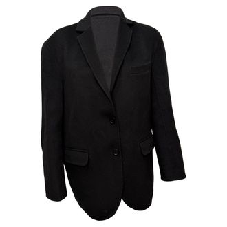 Anine Bing Quinn Blazer in Black Wool