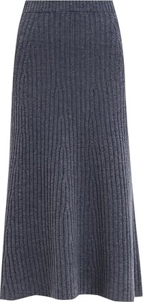 Twin-Set Gonna midi svasata - Grigio