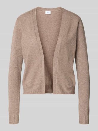 Vila Cardigan aus Viskose-Mix mit offener Front Modell VIRIL in Hellbraun Melange, Gr&ouml;&szlig;e XL