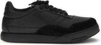 Givenchy Black Calf Leather Bos Taurus Low Top Mens Sneakers