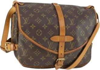 Louis Vuitton Pre-owned Cross Body Bags, female, Brown, Size: ONE SIZE Pre-owned Saumur 30 Shoulder Bag