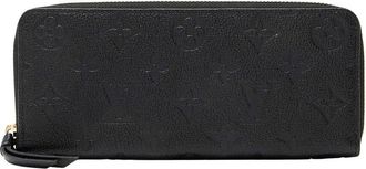 Louis Vuitton Black Monogram Empreinte Clemence Wallet (Authentic Pre-Loved)