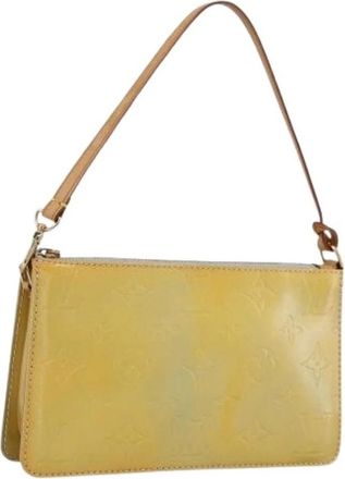 Louis Vuitton Pre-owned Accessory Pouch - Dames - Vintage Schoudertas - Beige - ONE Size - Leer - Vintage