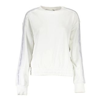 Calvin Klein Mujer, Sudaderas, Blanco, Talla: L
