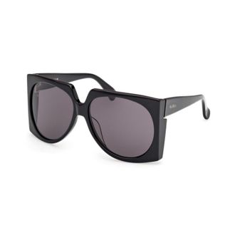 Max Mara MM0133 01A Shiny Black/Smoke