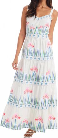 Allison New York Embroidered Lila Dress In White Multi