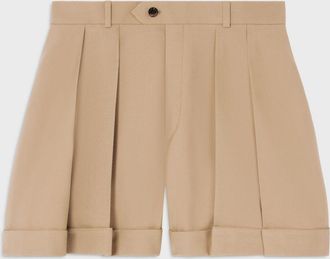 Celine Pantaloncini in lana vergine