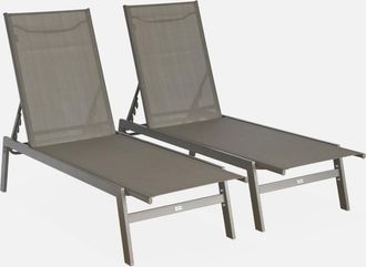 Sweeek Tumbona De Acero Multi Posiciones, Set De 2