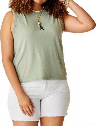 Carve Designs Larisa Hemp Tank Top In Light Cilantro