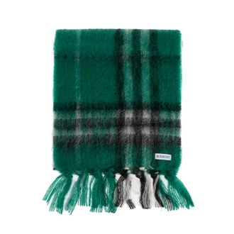 Burberry Winter Scarves, unisex, Green, Size: ONE SIZE Mohair scarf