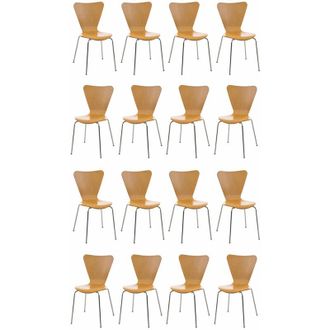 Clp Set De 16 Sillas De Conferencia Calisto Natural