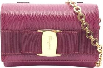 Ferragamo Pre-owned Belt Bags, female, Purple, Size: ONE SIZE Pre-owned Shoulder Bag