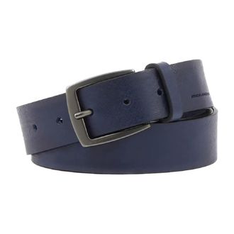 Piquadro Blue Leather Belt Buckle - male - Piquadro - Belts - Blue - ONE SIZE - Accessories