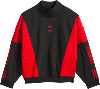 adidas x Willy Chavarria Watsonville Sweatshirt Black Red KD9347