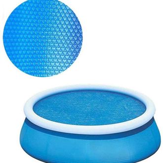 OEM Cubierta Solar Para Piscina, Cubierta Redonda De 2,4 Metros (8 Pies) Que Retiene El Calor, Cubierta Azul Para Jacuzzi, Cubierta Solar Antipolvo Para P