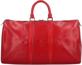 Louis Vuitton Pre-owned Weekender Keepall - Dames - Vintage Weekendtas - Rood - ONE Size - Vintage