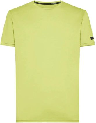 Roberto Ricci Design Groen Poloshirt Macro Shirty - Heren - T-shirts - Geel - M - Katoen - Tops