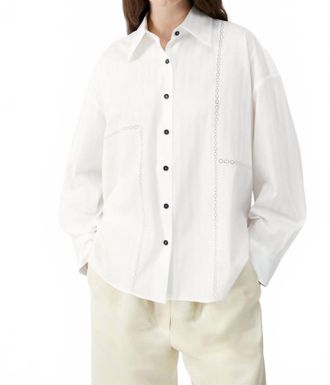CORDERA Oversized Lace Shirt In White