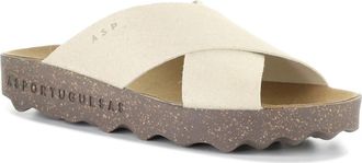 FLY London Cross Slide Sandal in Ivory at Nordstrom, Size 10-10.5Us