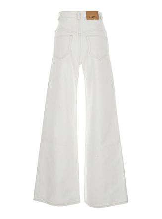 Isabel Marant Womens Jeans Lemony White Denim Cotton