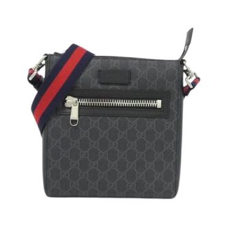 Gucci Pre-owned Cross Body Bags, female, Black, Size: ONE SIZE Pre-owned GG Supreme Shoulder Bag