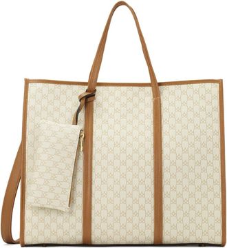 Kazar Dubbelzijdige tote tas - Dames - Shoppers - Bruin - ONE Size - Leer - Tassen