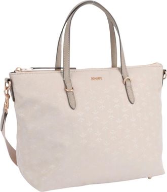 Joop Collana Tessuto Tote Bag - Dames - Tassen - Beige - Maat: ONE Size Zijde