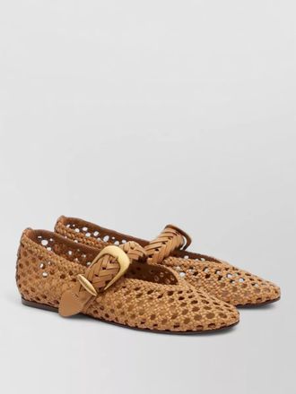 Zimmermann alchemy leather loafers almond toe hardware