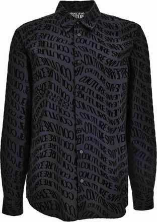 Versace Overhemden - Heren - Casual Overhemden - Zwart - 2XL - Overhemden