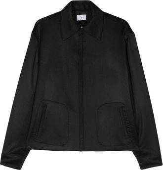Winnie New York Zwarte Anthony Blouson Jas - Heren - Zomerjassen - Zwart - L - Wol - Jassen