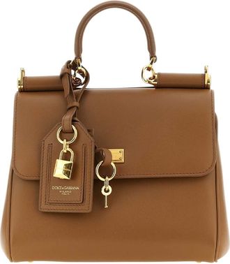 Dolce & Gabbana Brown Sicily Small Satchel