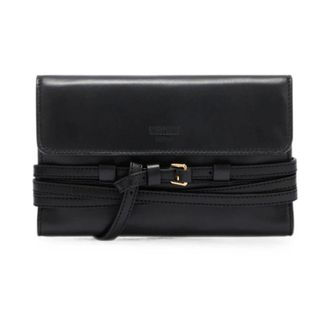 Moschino Buckled-detail Wallet - female - Moschino - Wallets & Cardholders - Black - ONE SIZE - Accessories