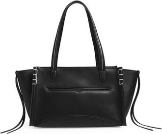 J.W.Anderson Elongated Loafer Cabas Leather Tote in Black 999 at Nordstrom