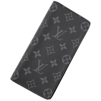 Louis Vuitton Noir Monogram Eclipse Long Wallet (Bi-Fold) (Pre-Owned)