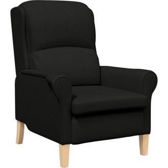 vidaXL Sill&oacute;n Negro 76 X 94 X 102 Cm Tela Vidaxl