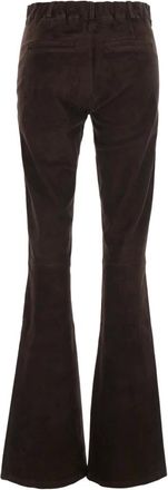 Arma Pantalones de ante acampanados Lucia - Trousers - Mujer - Marr&oacute;n - S