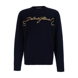 Dolce & Gabbana Heren, Truien, Blauw, Maat: L Katoen