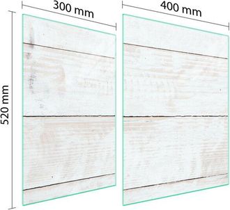 OEM Placa Protectora De Vidrio Para Estufa 70x52 Le&ntilde;a