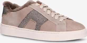 Santoni Handgefertigte Wildleder-Sneaker mit Schnürung DBS