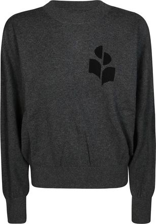Isabel Marant Ronde Hals Trui Marisans ga - Dames - Ronde hals truien - Grijs - M - Truien & Vesten