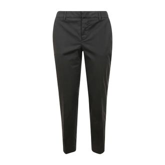 Pantaloni Torino Broeken, Dames, Zwart, XS, Katoen, Coffee Tailored Broeken