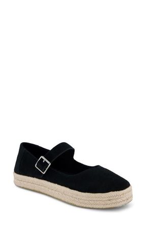 Toms Carolina Espadrille Platform Mary Jane in Black at Nordstrom, Size 8