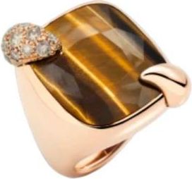 POMELLATO Ritratto Ring - Dames - Ringen - Geel - 53 MM - Accessoires