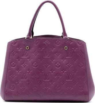 Louis Vuitton Pre-owned Handbags, female, Purple, Size: ONE SIZE Pre-owned Leather Satchel Bag